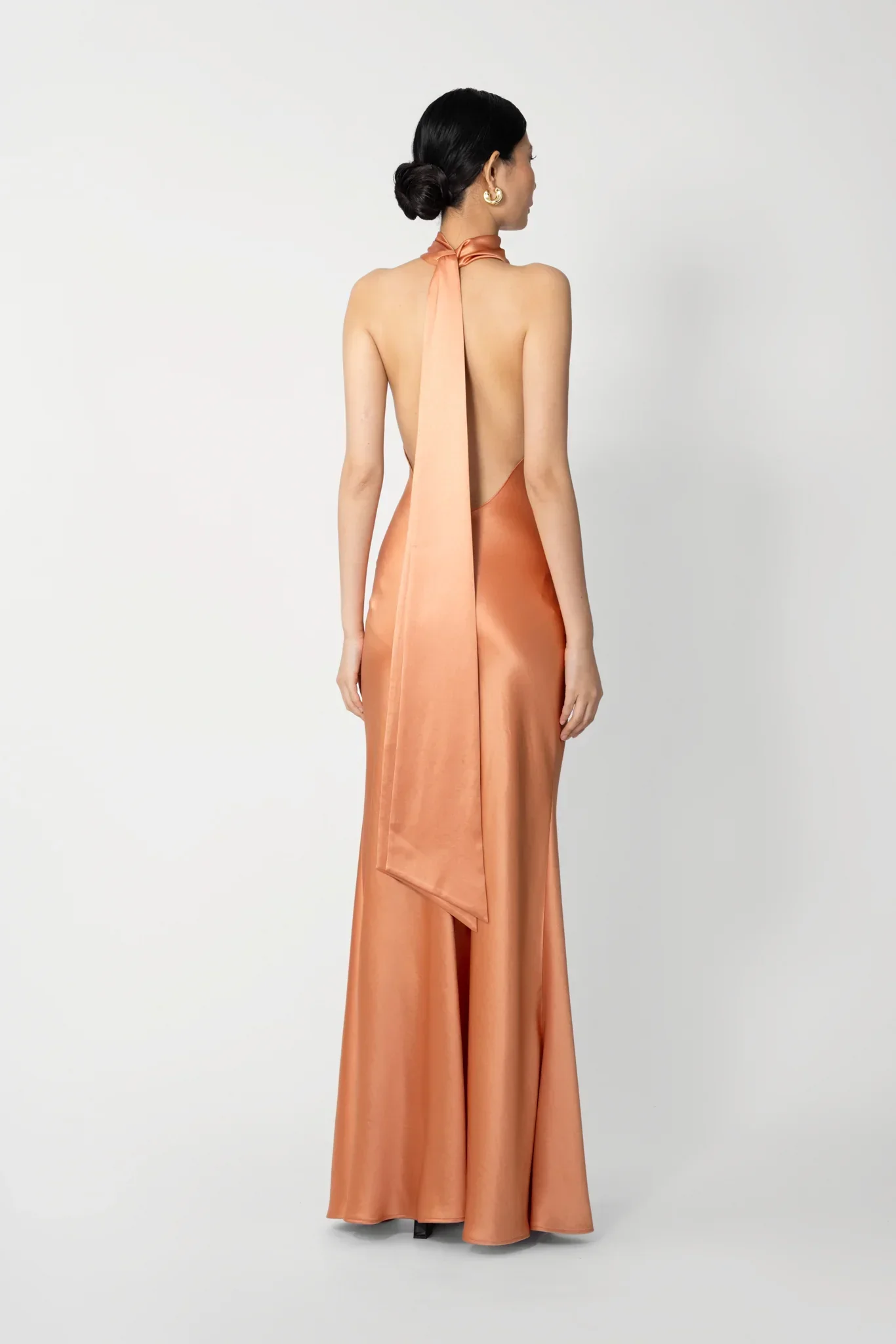 Penelope Backless Satin Gown - Image 3