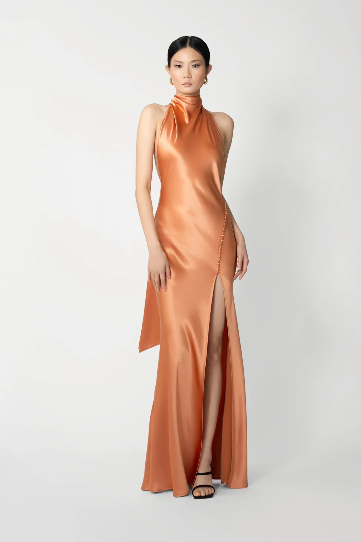 Penelope Backless Satin Gown - Image 4