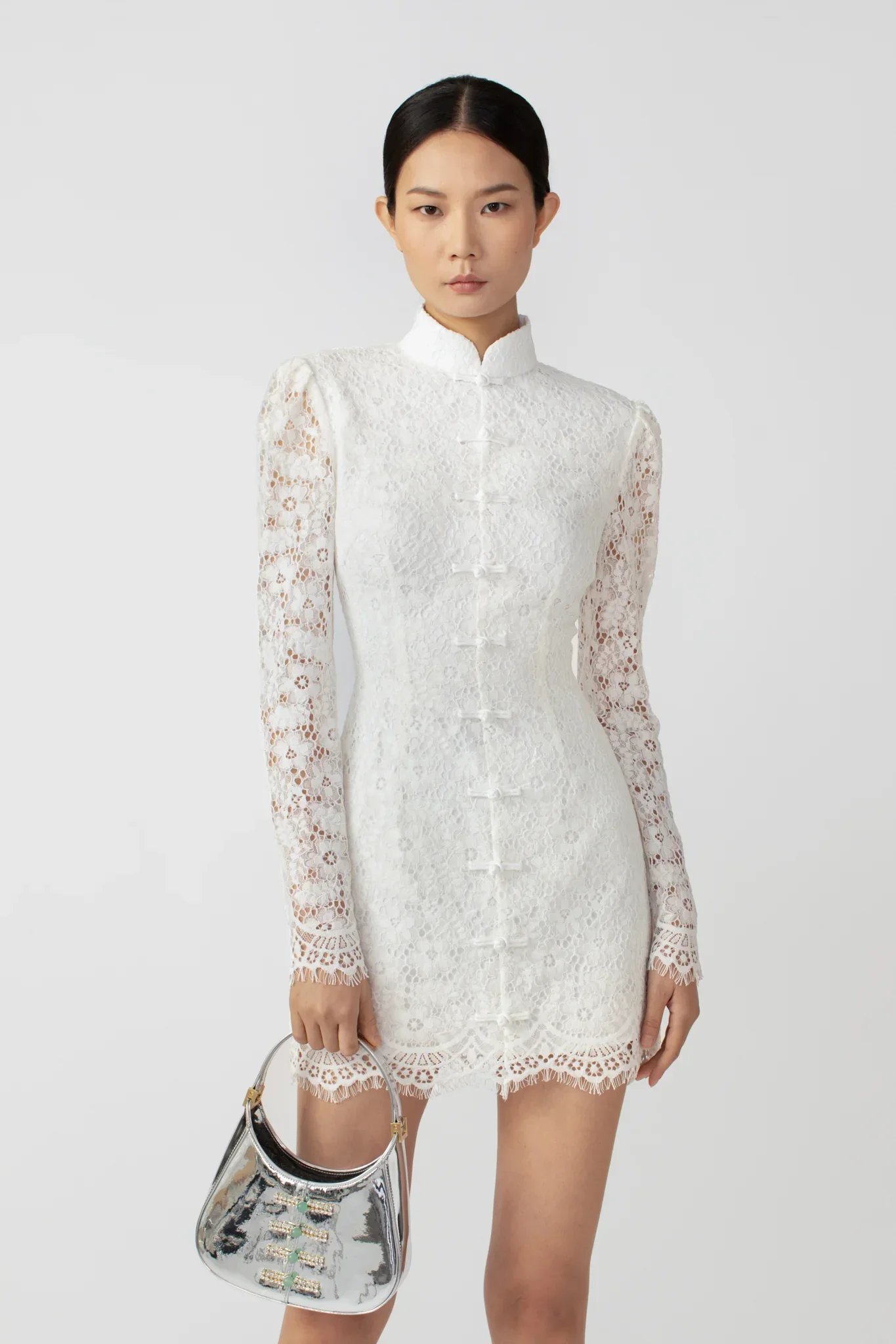 Raine Lace Mini Dress - Image 3