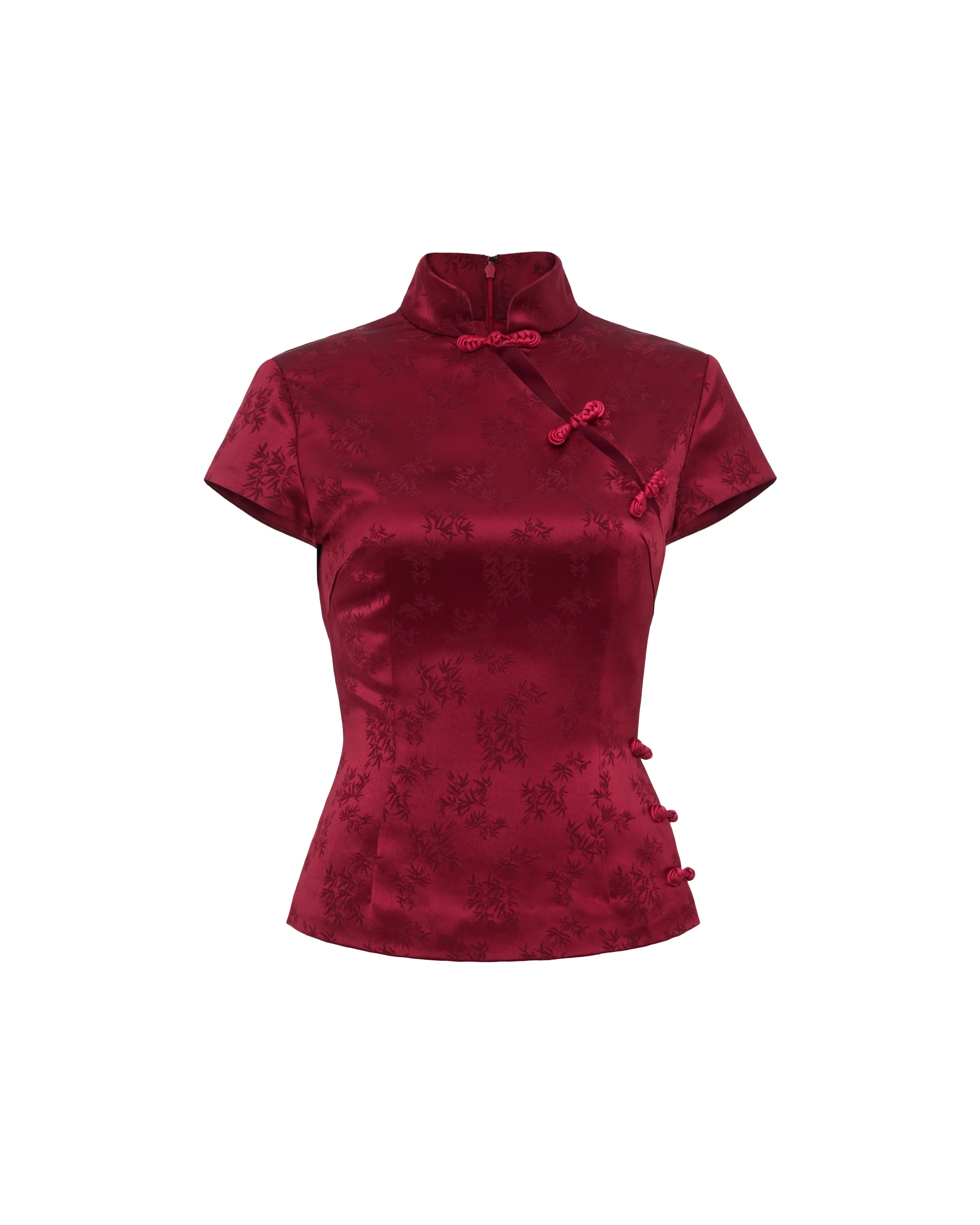 Ren Satin Jacquard Top - Image 6