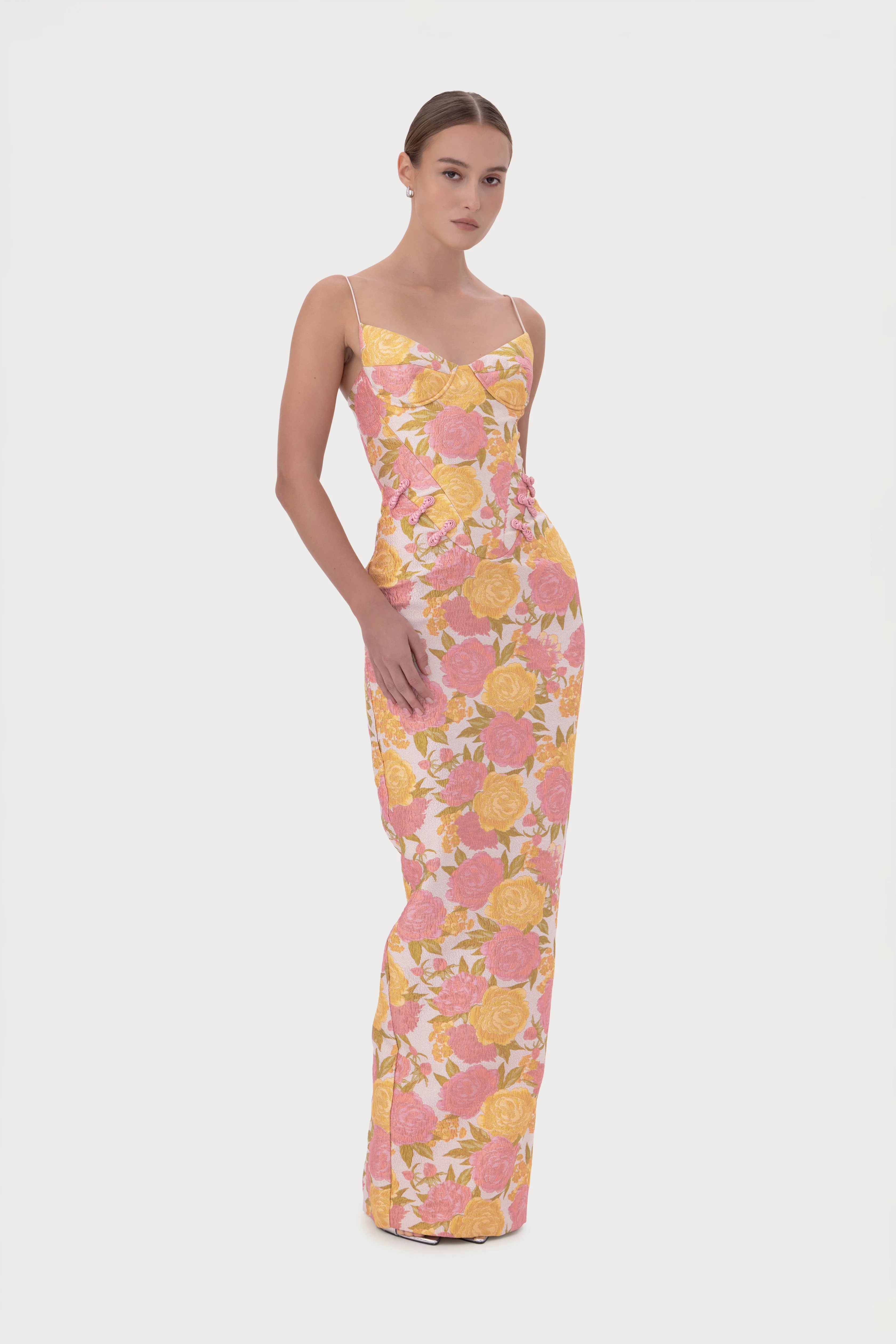 Rosella Jacquard Gown - Image 3