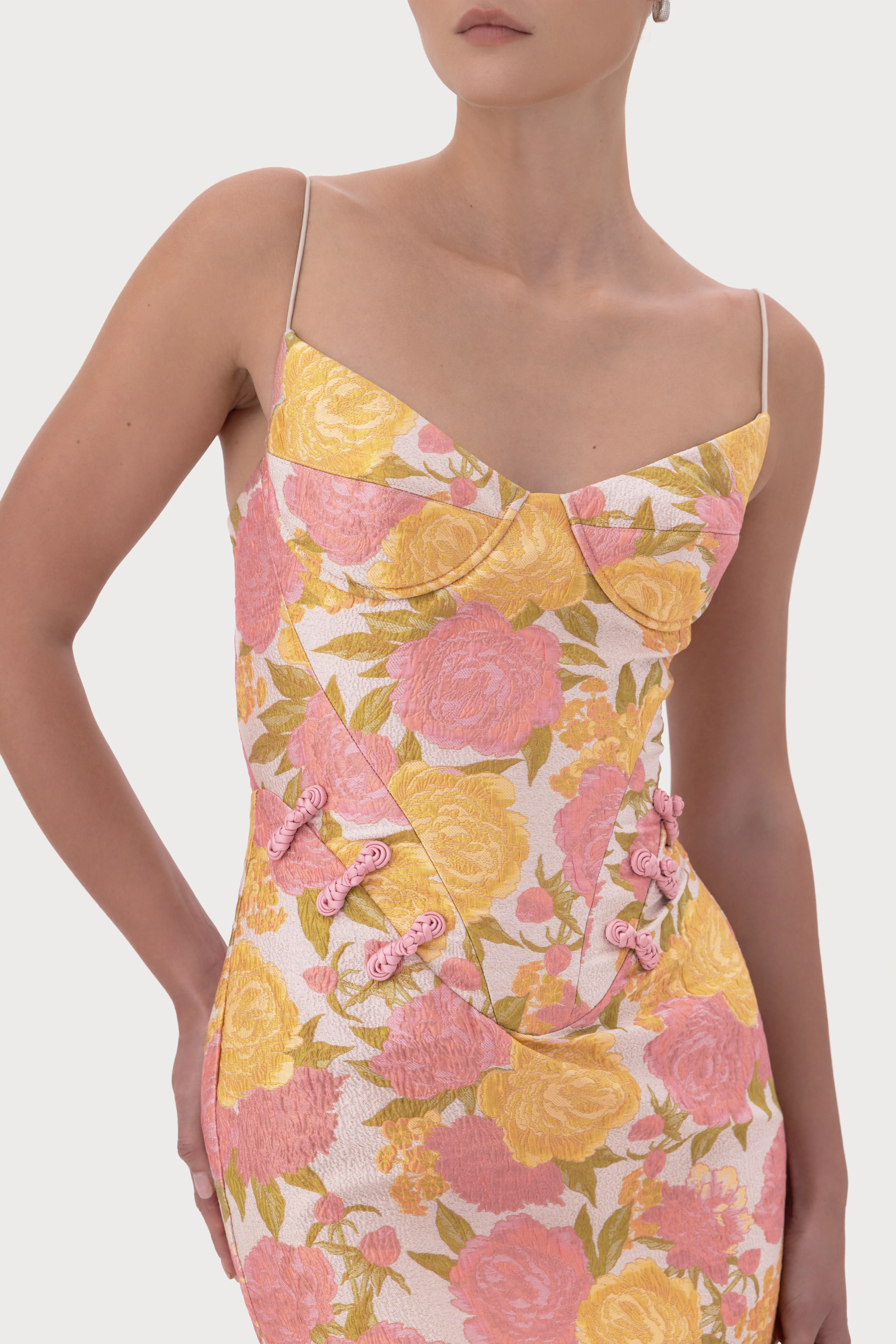 Rosella Jacquard Gown - Image 4