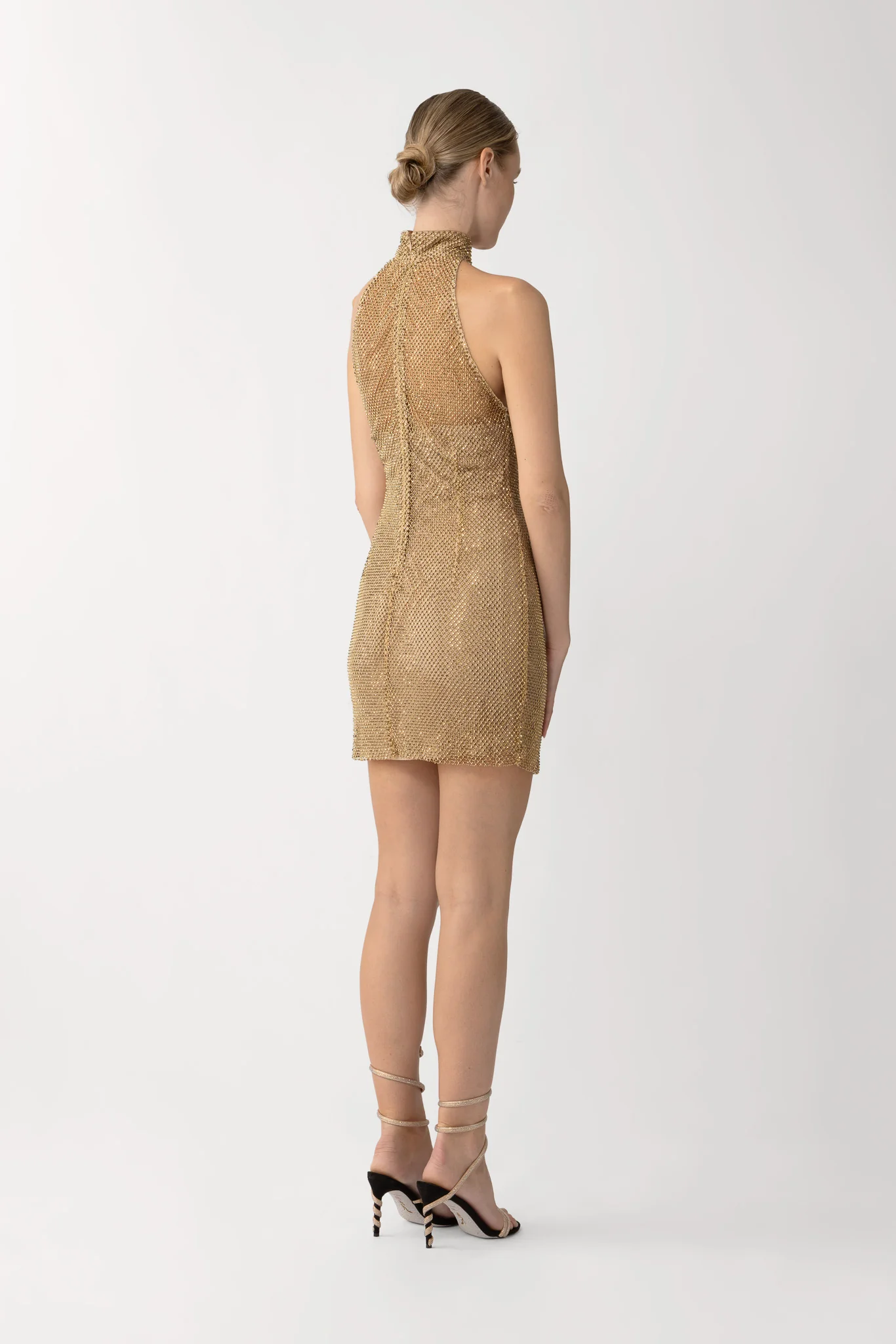 Selena Crystal Mini Dress - Image 4