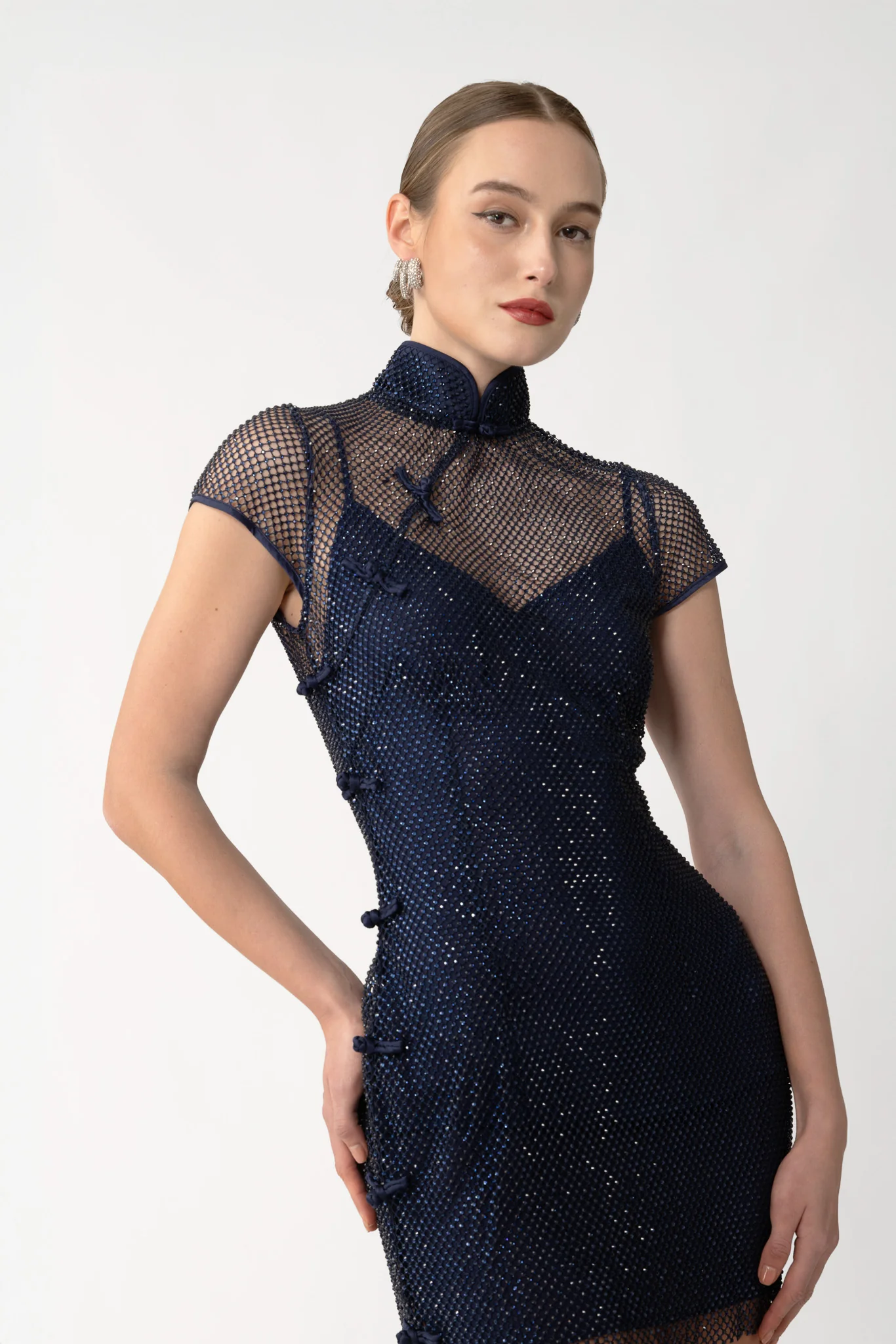 Serena Crystal Mini Dress - Image 2