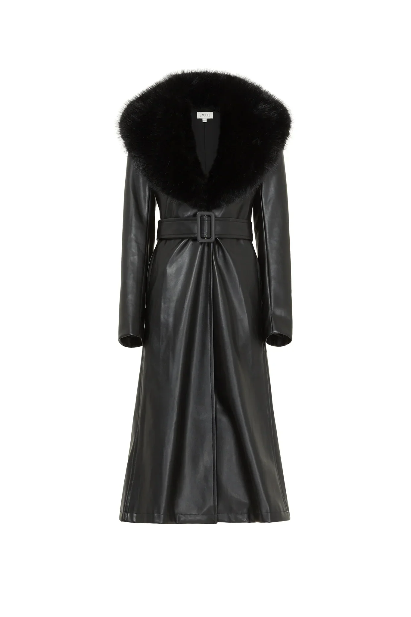 Simone Faux Leather Coat - Image 5
