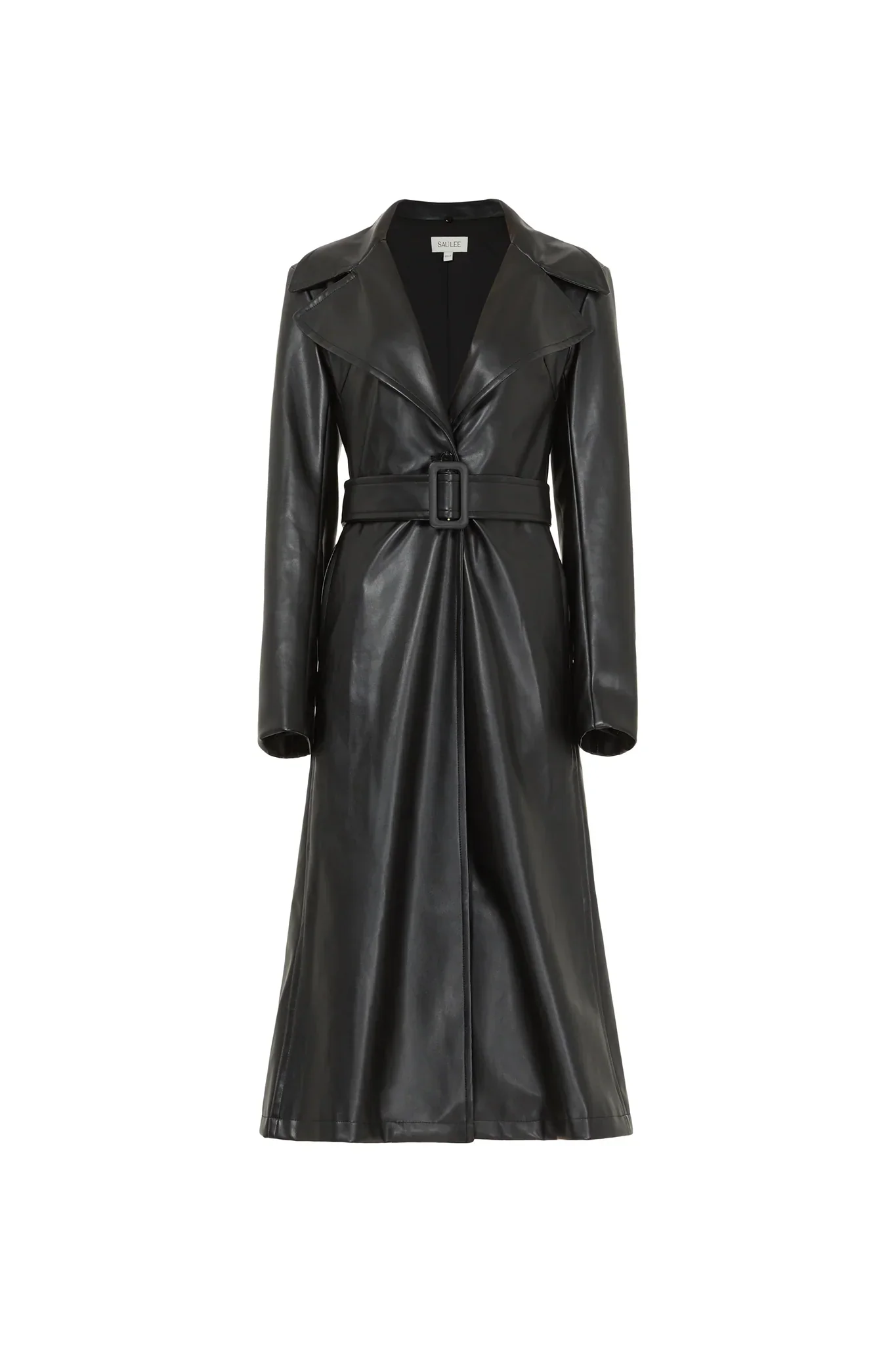 Simone Faux Leather Coat - Image 6