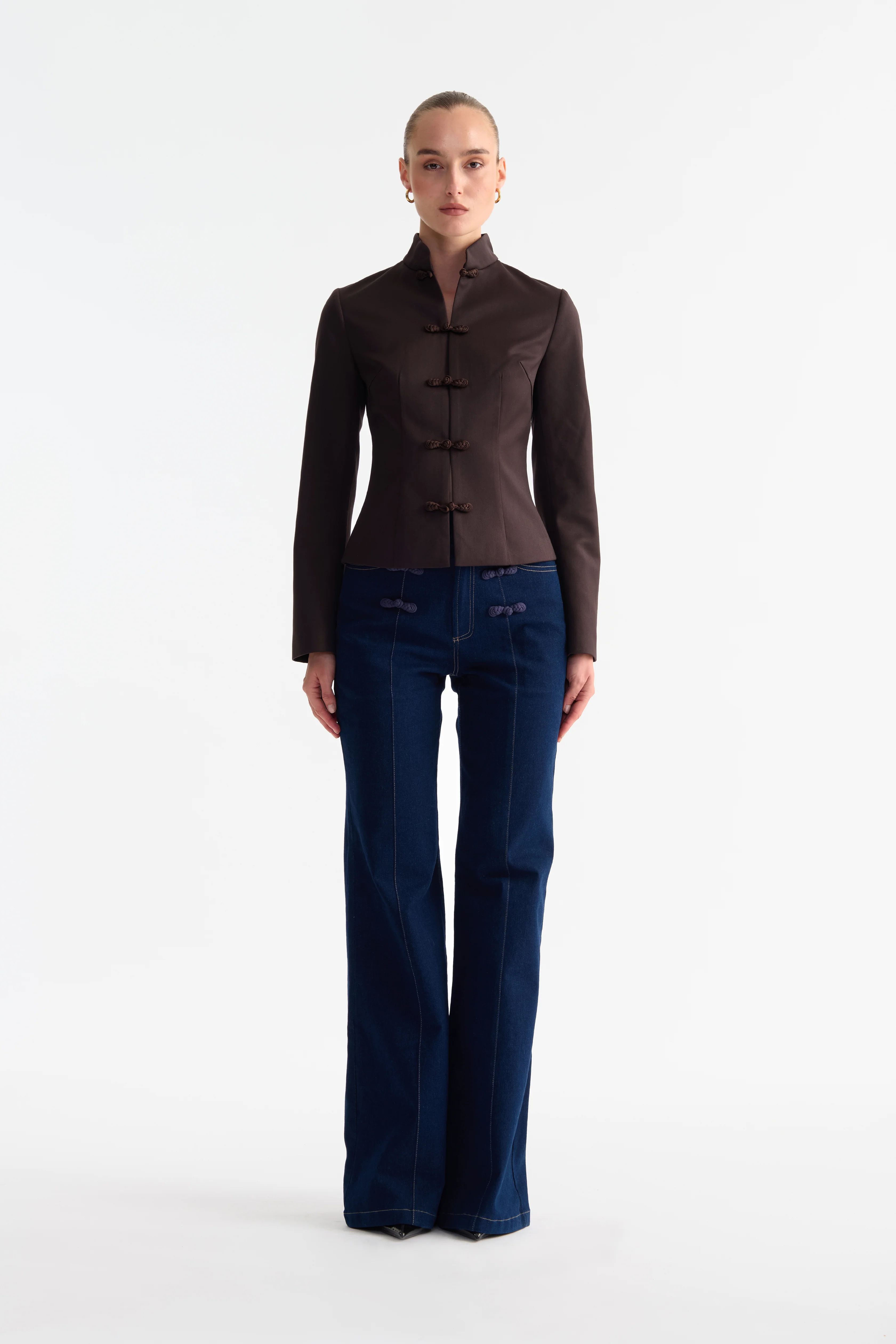 Sloane Satin Tang Blazer - Image 3
