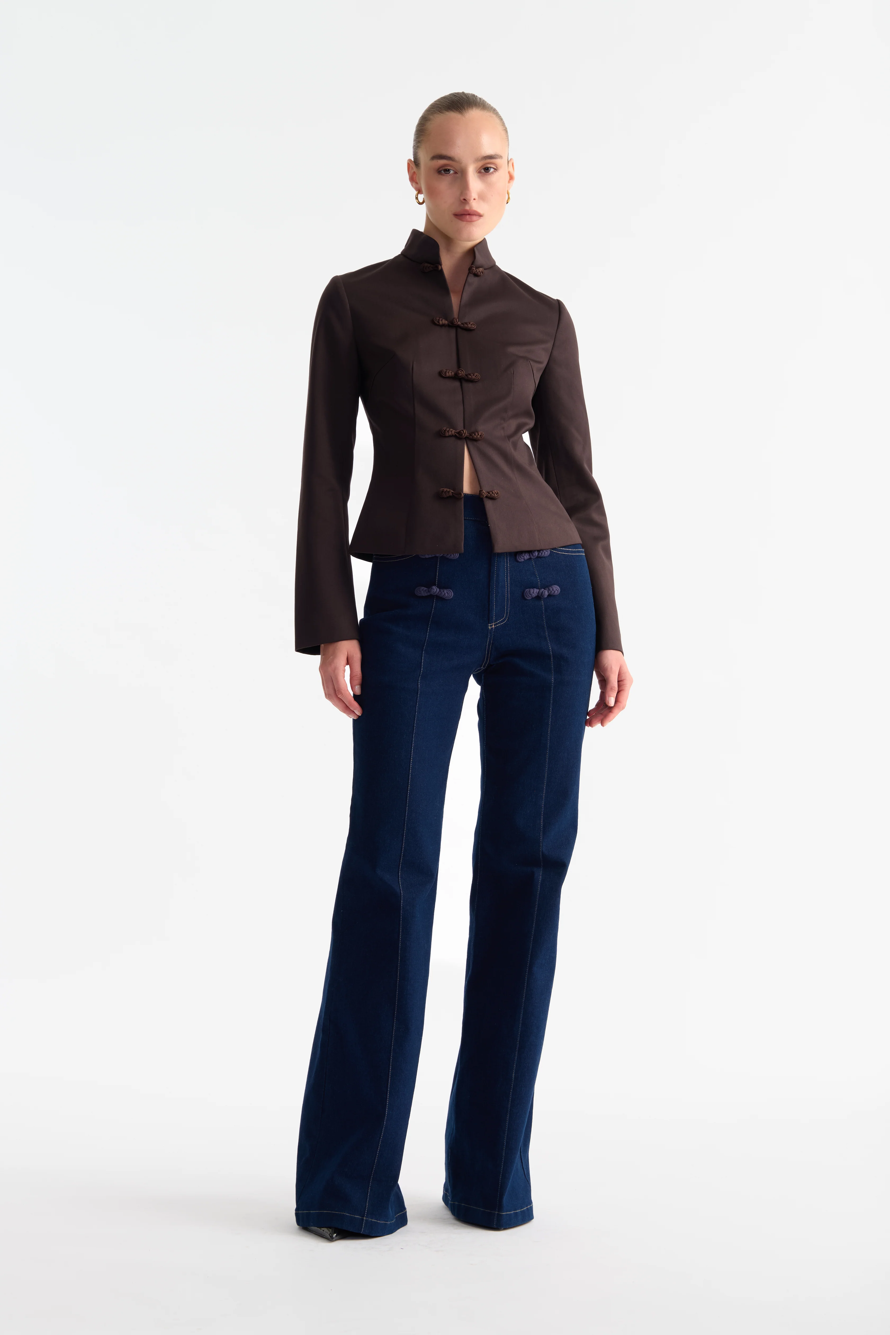 Sloane Satin Tang Blazer - Image 4