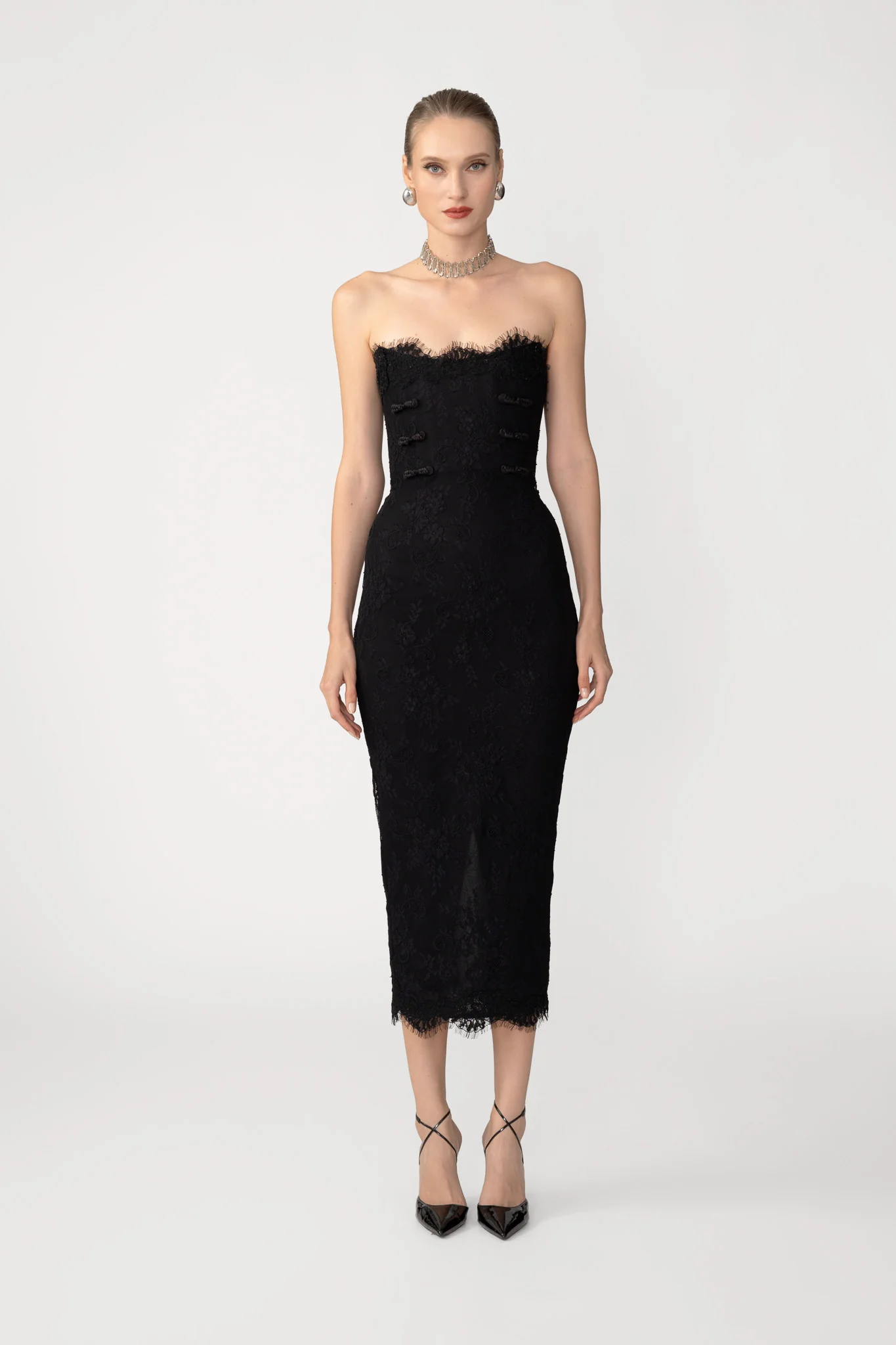 Sofina Lace Midi Dress
