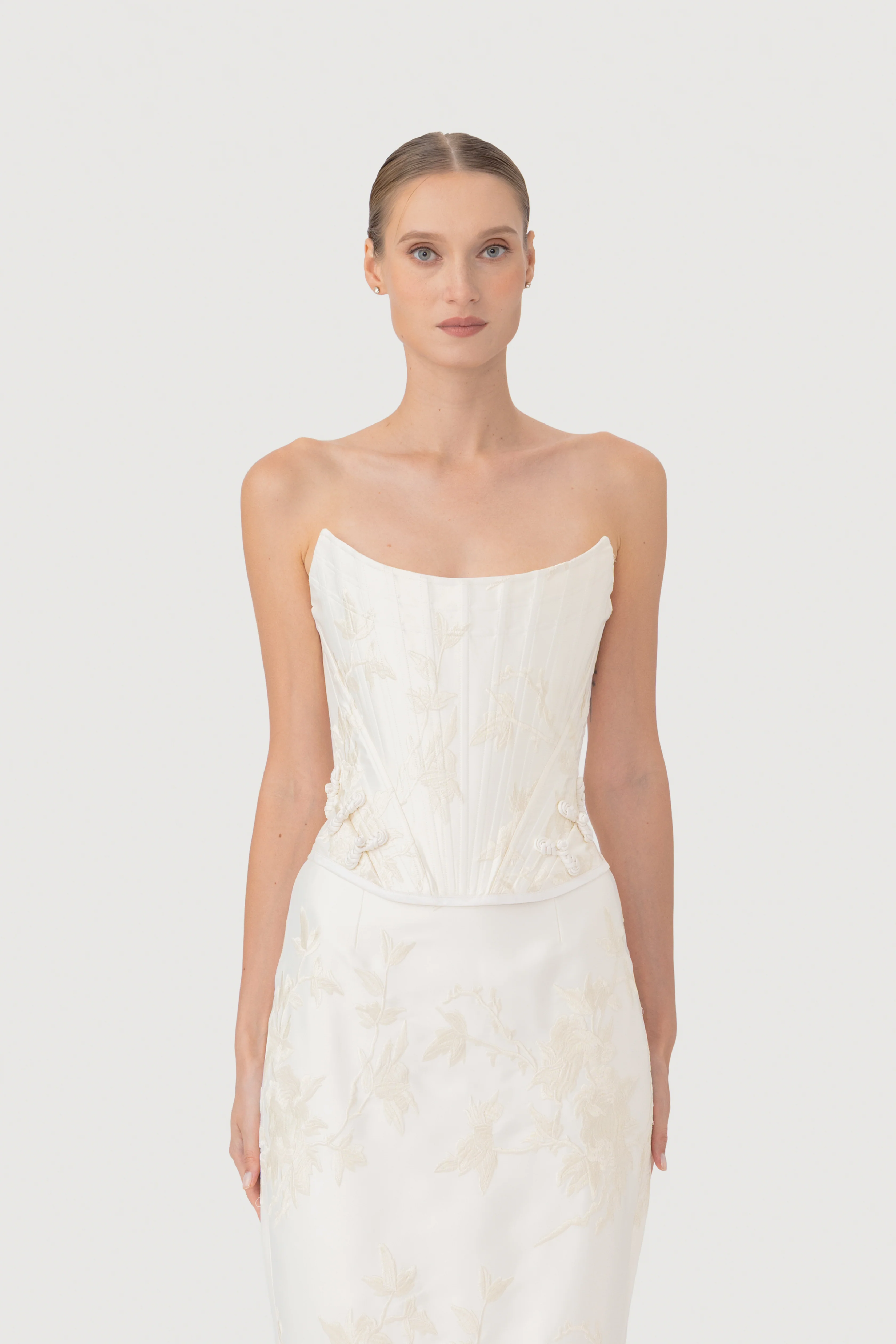 Sutton Embroidered Corset Top