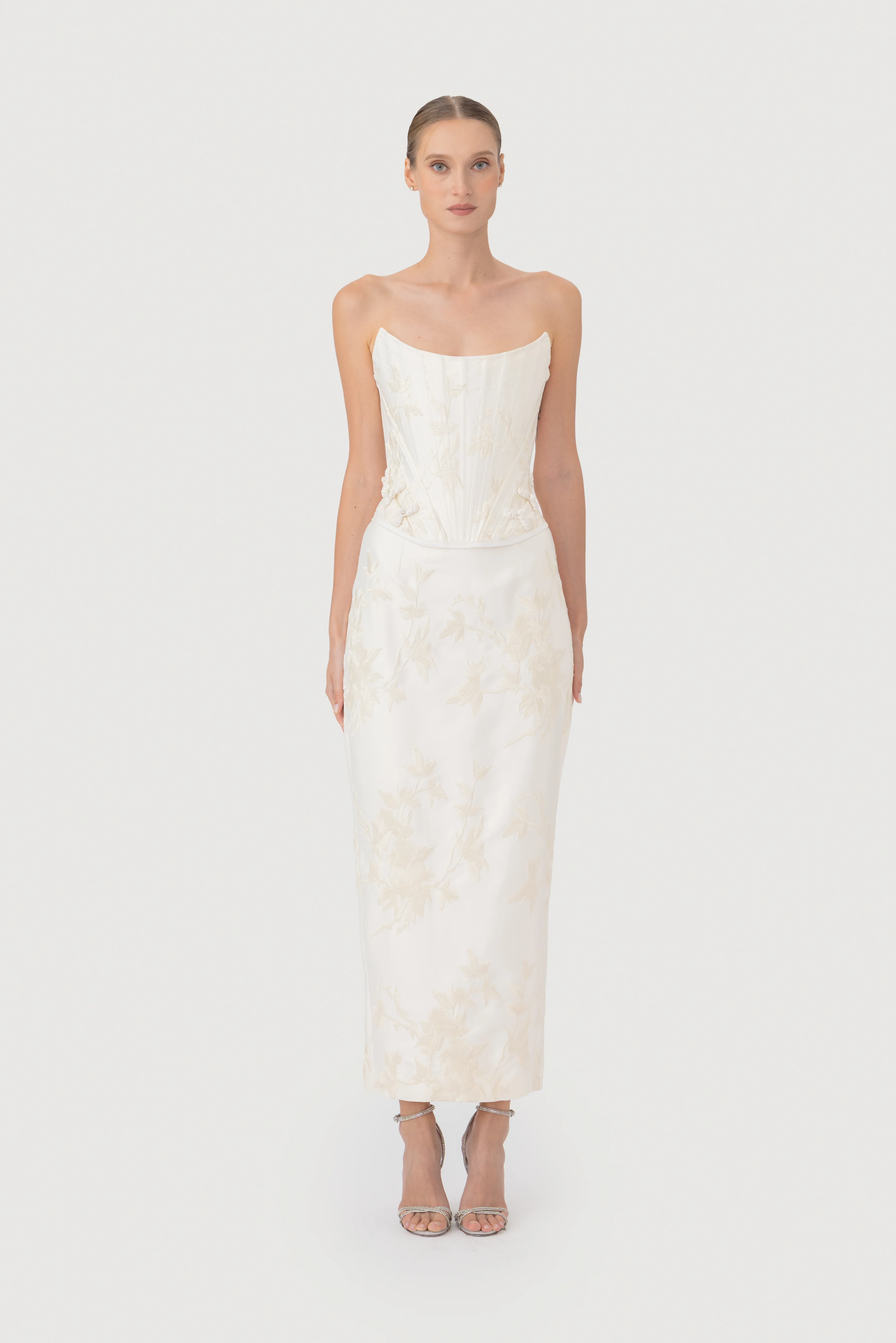 Sutton Embroidered Corset Top - Image 2