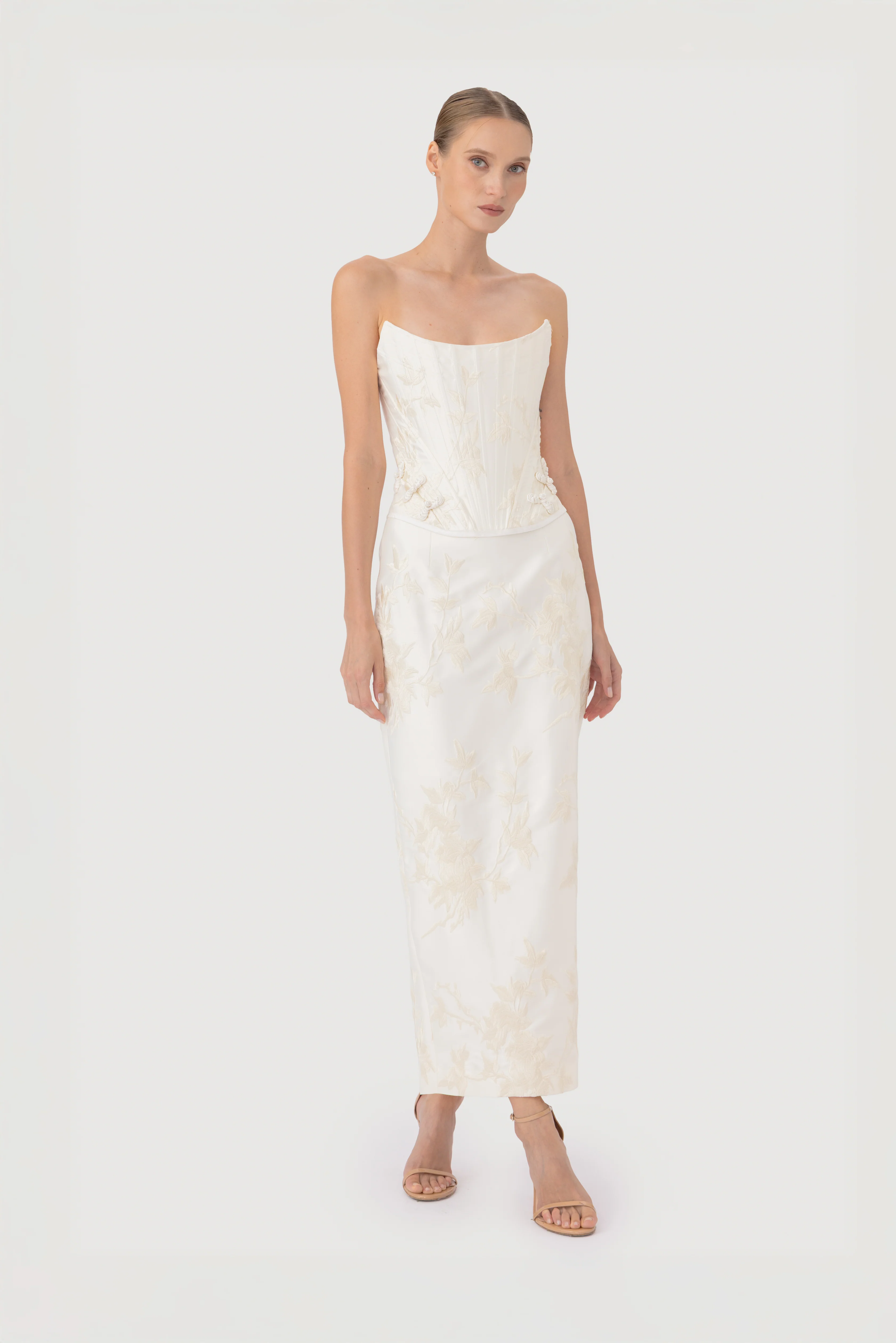 Sutton Embroidered Corset Top - Image 4