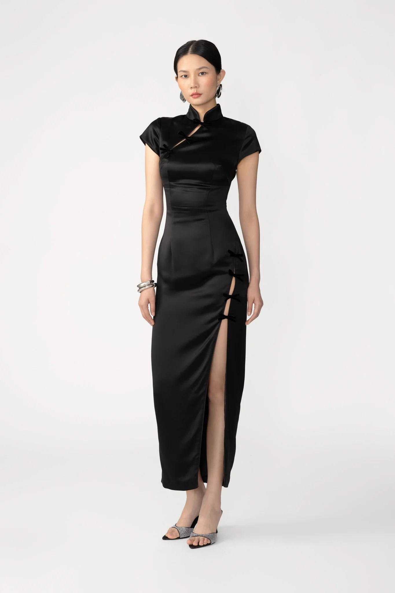 Tamara Satin Midi Dress