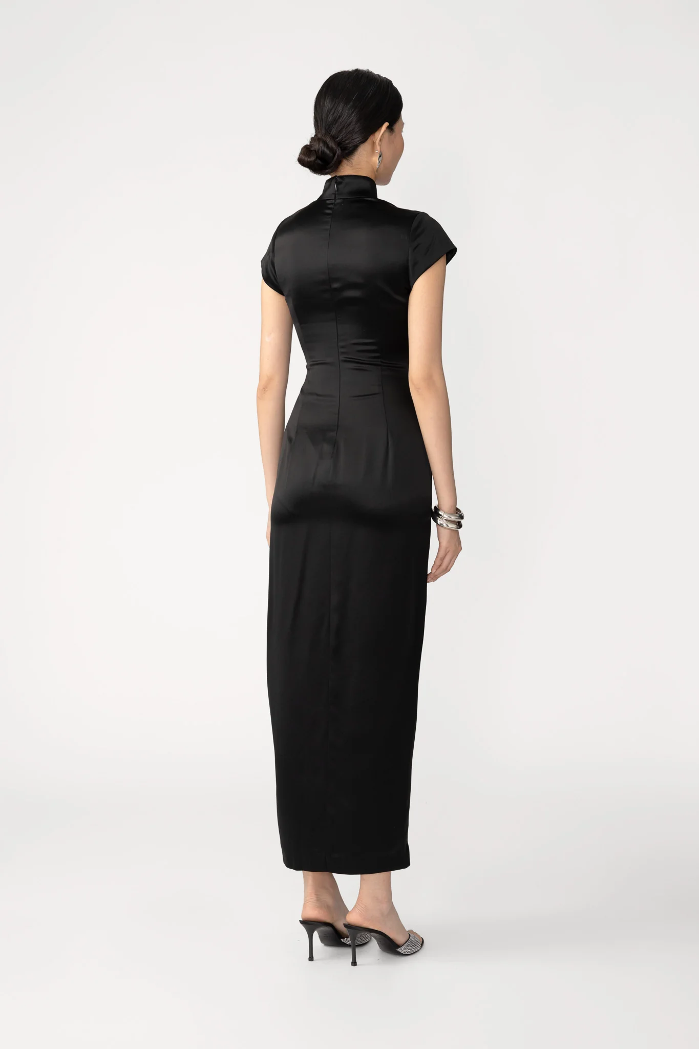 Tamara Satin Midi Dress - Image 3