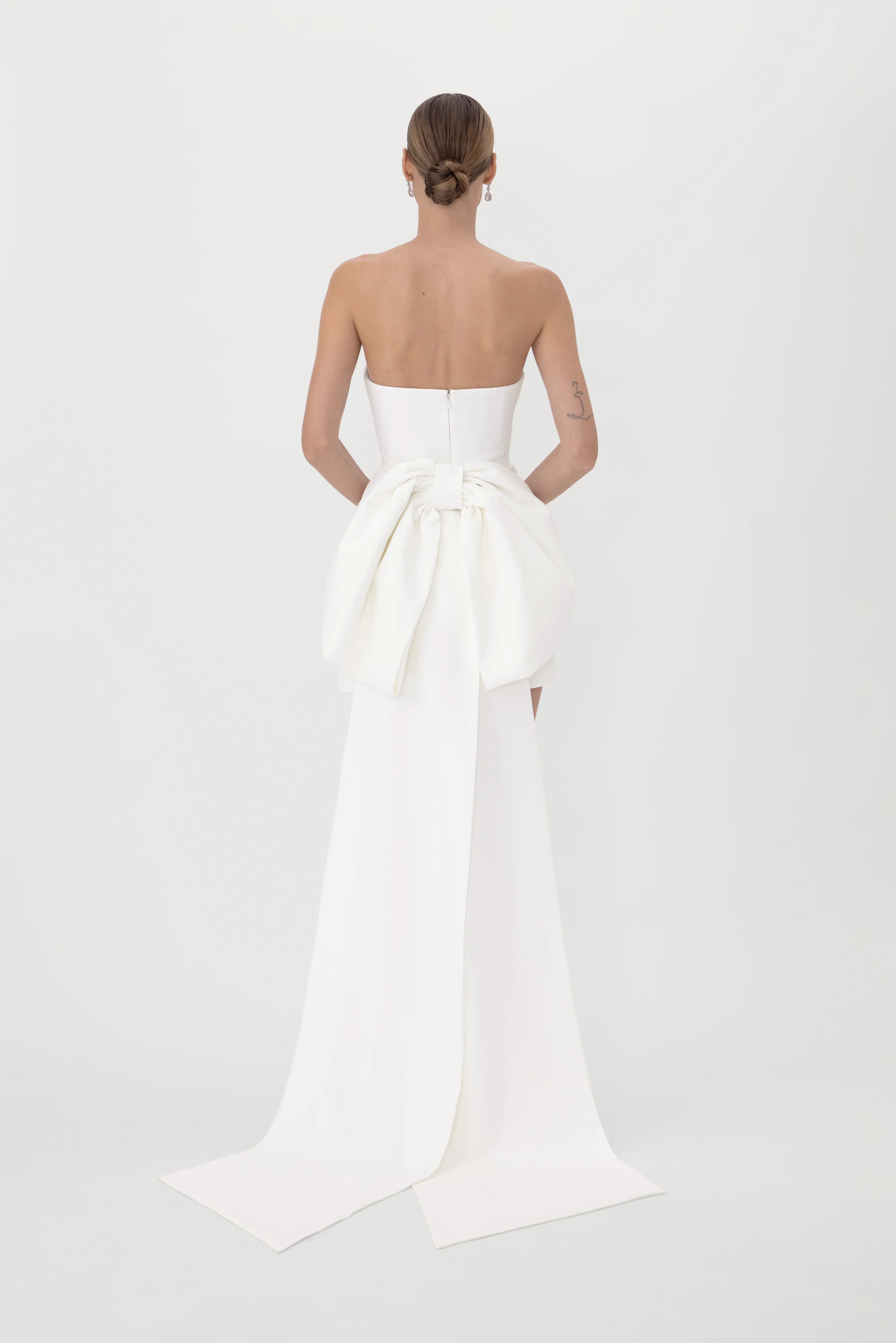 Thea Crepe Mini Dress - Image 5