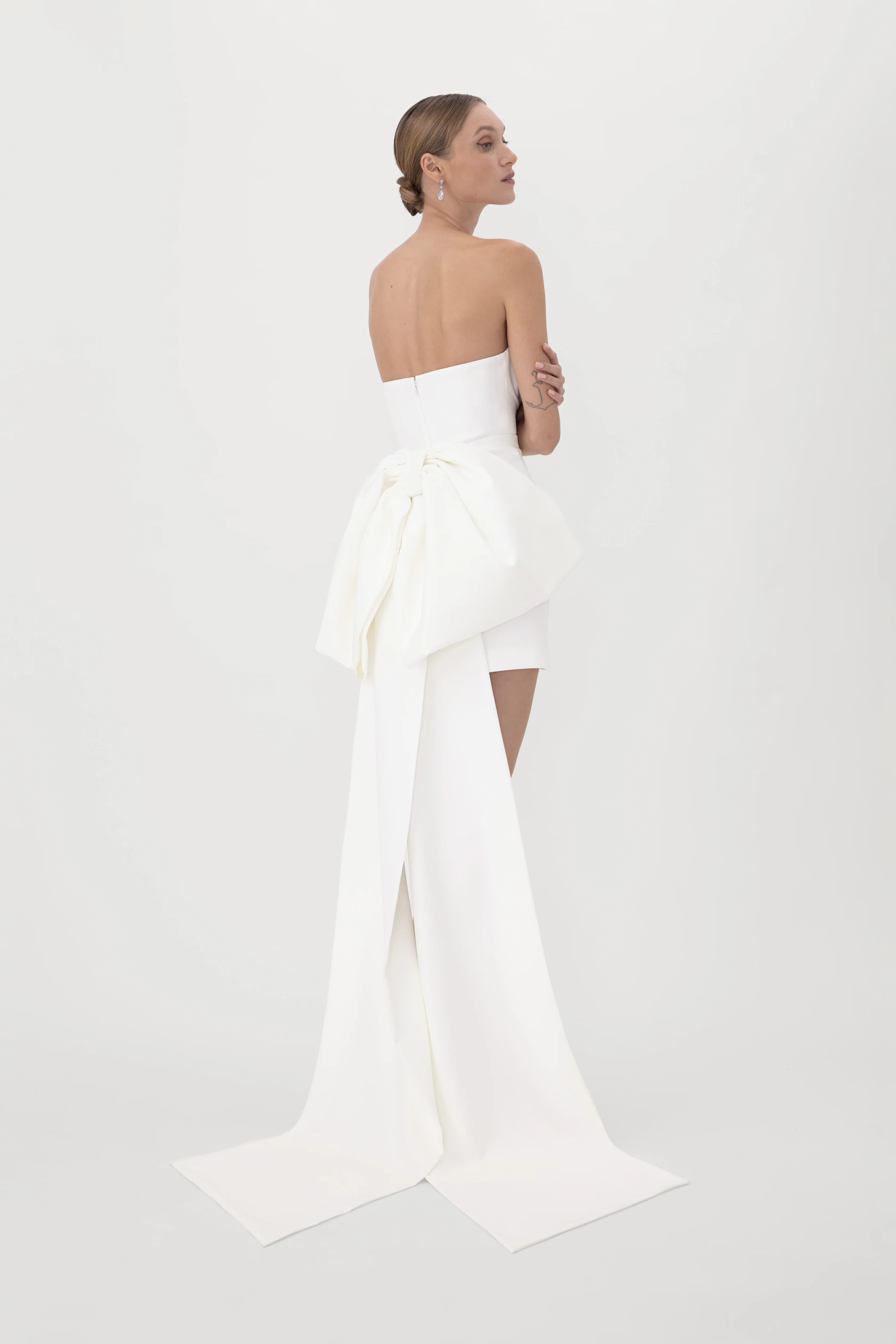 Thea Crepe Mini Dress - Image 7