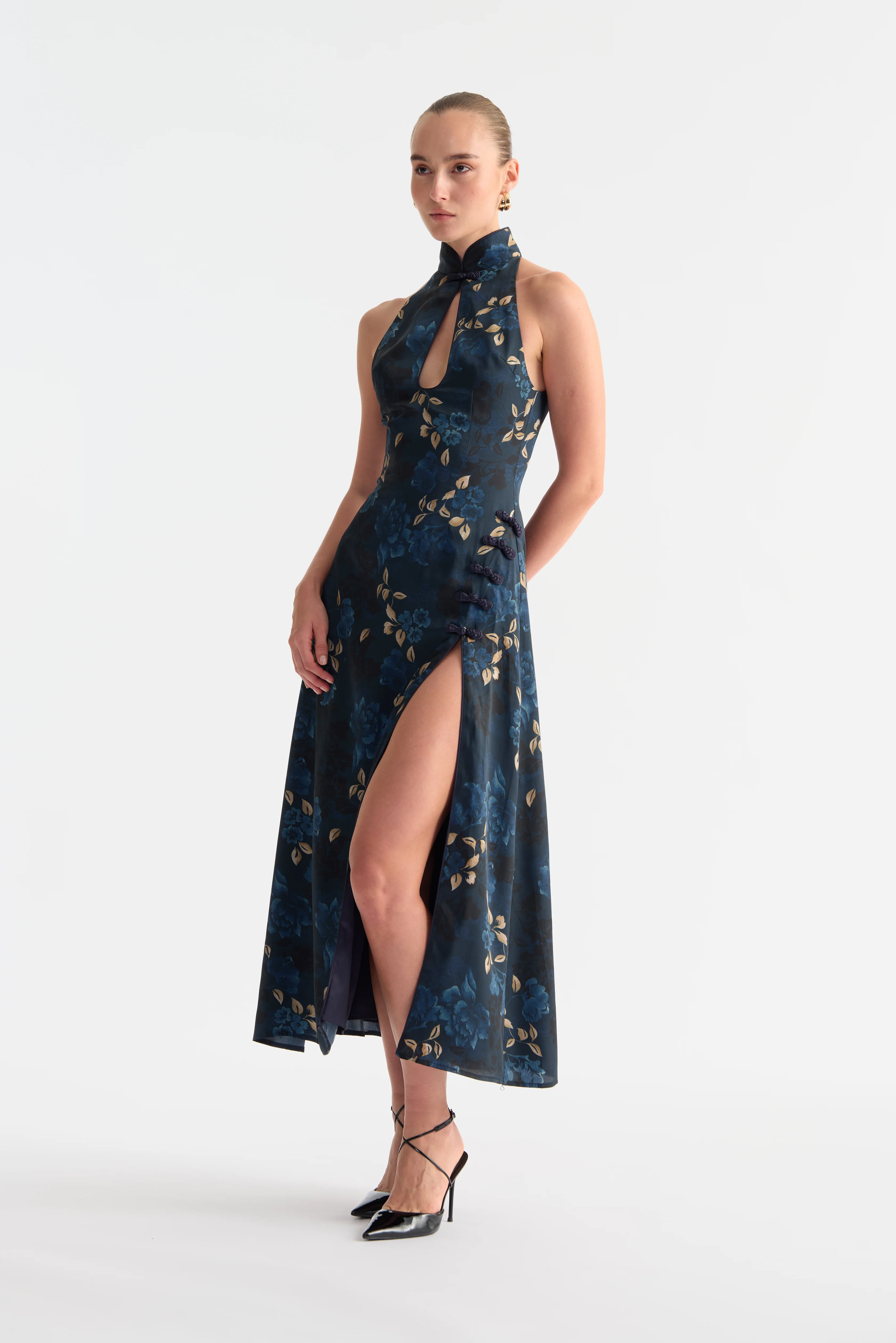 Victoria Satin Dress - Image 3